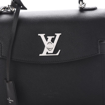Louis Vuitton Calfskin Lockme Ever BB Black 7 of 10