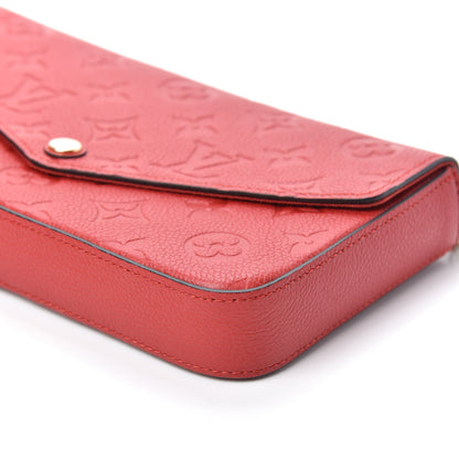 Louis Vuitton Empreinte Pochette Felicie Chain Wallet Cherry 9 of 9