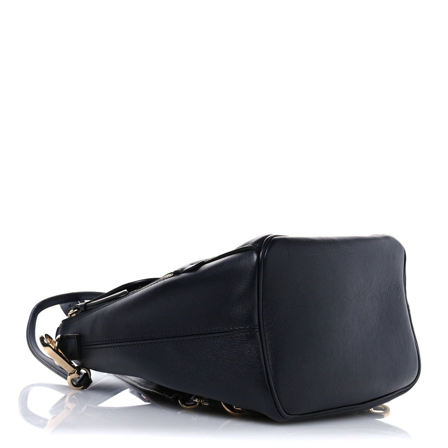 Chloe Calfskin Quilted Medium Faye Backpack Full Blue 4 of 10