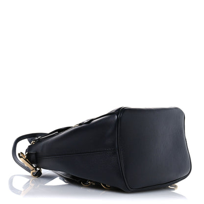 Chloe Calfskin Quilted Medium Faye Backpack Full Blue 4 of 10