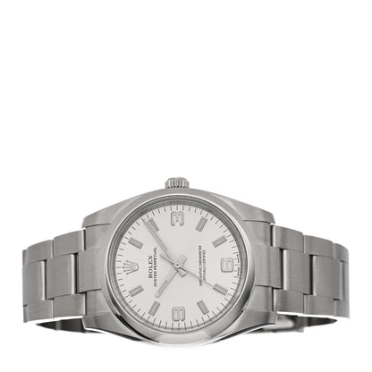 Rolex Stainless Steel 34mm Oyster Perpetual Watch Silver 114200 2 of 5