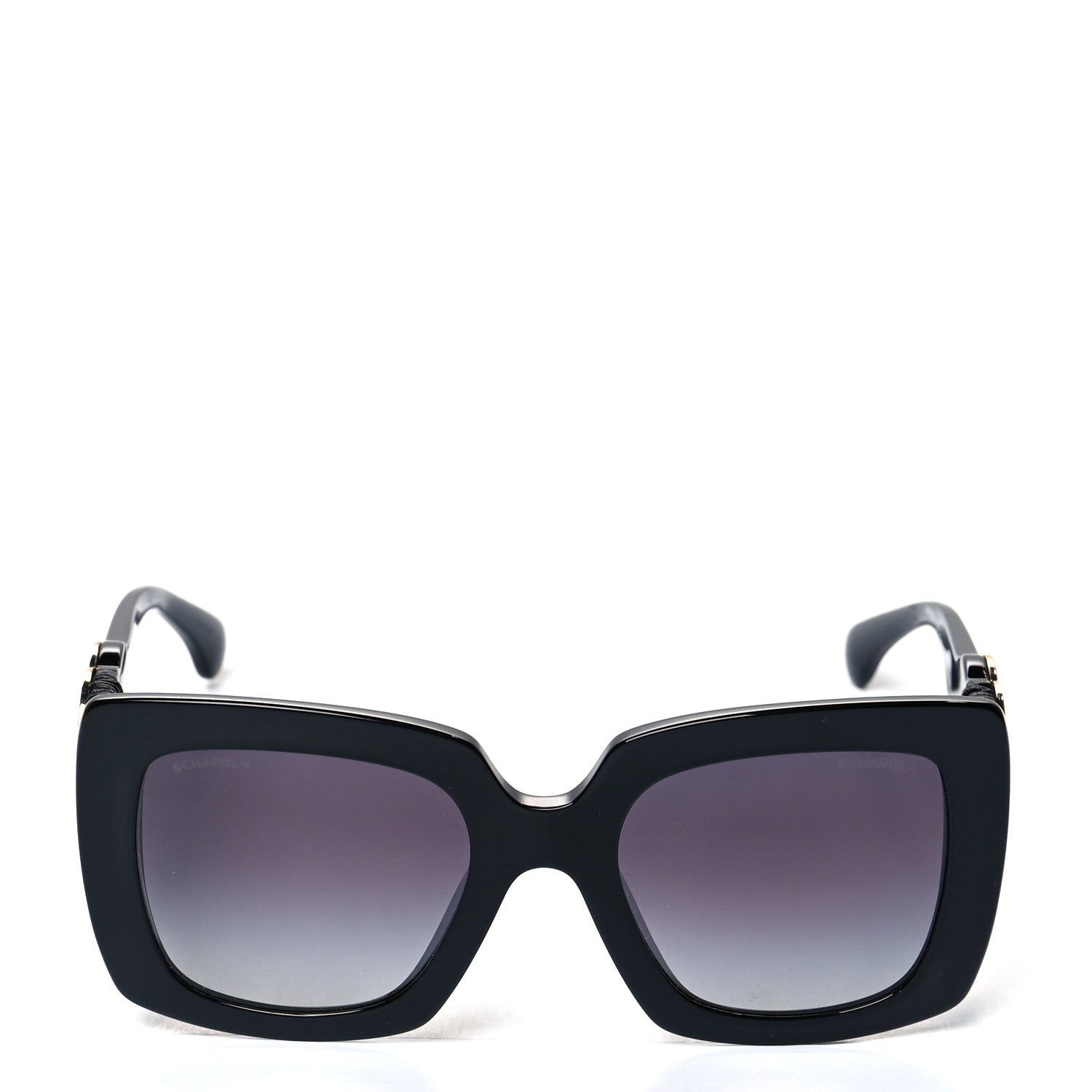 Chanel Acetate Calfskin Square Sunglasses 5474-Q-A Black 2 of 7