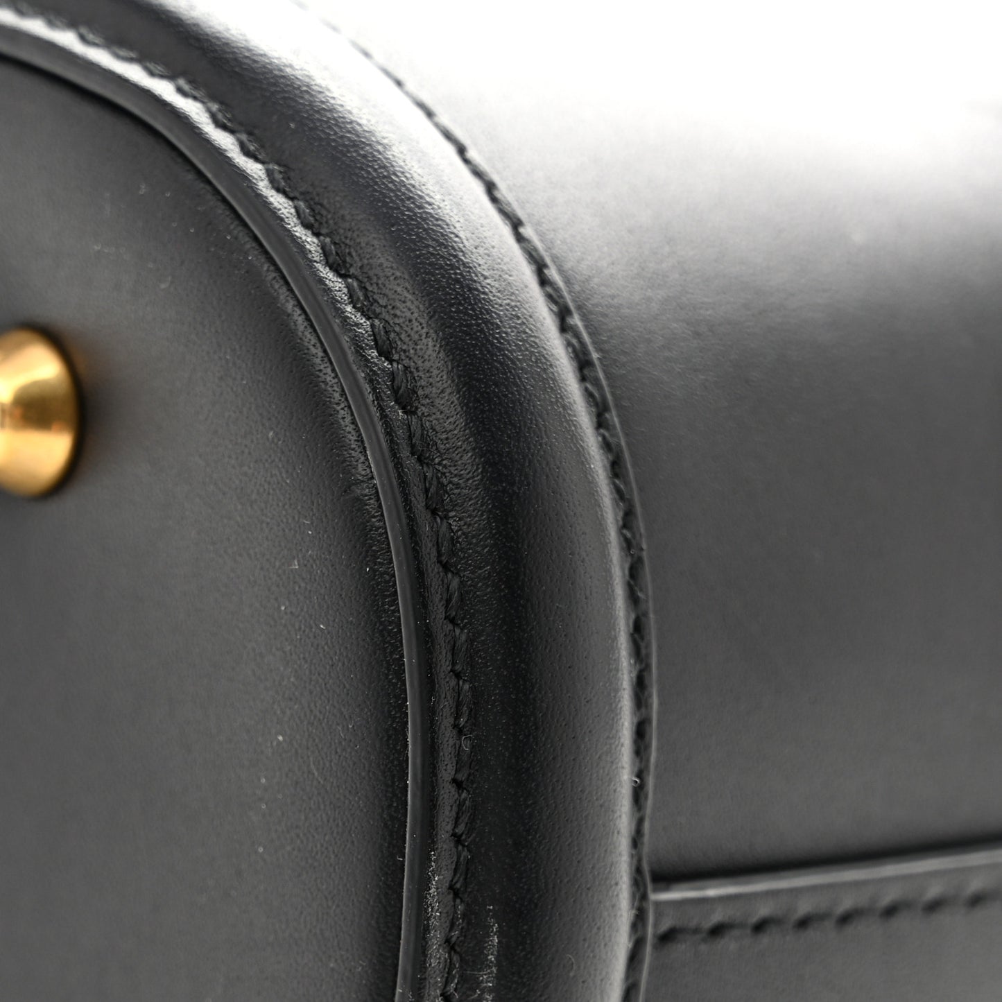 Calfskin CD Embossed Medium C'est Chain Bucket Bag Black