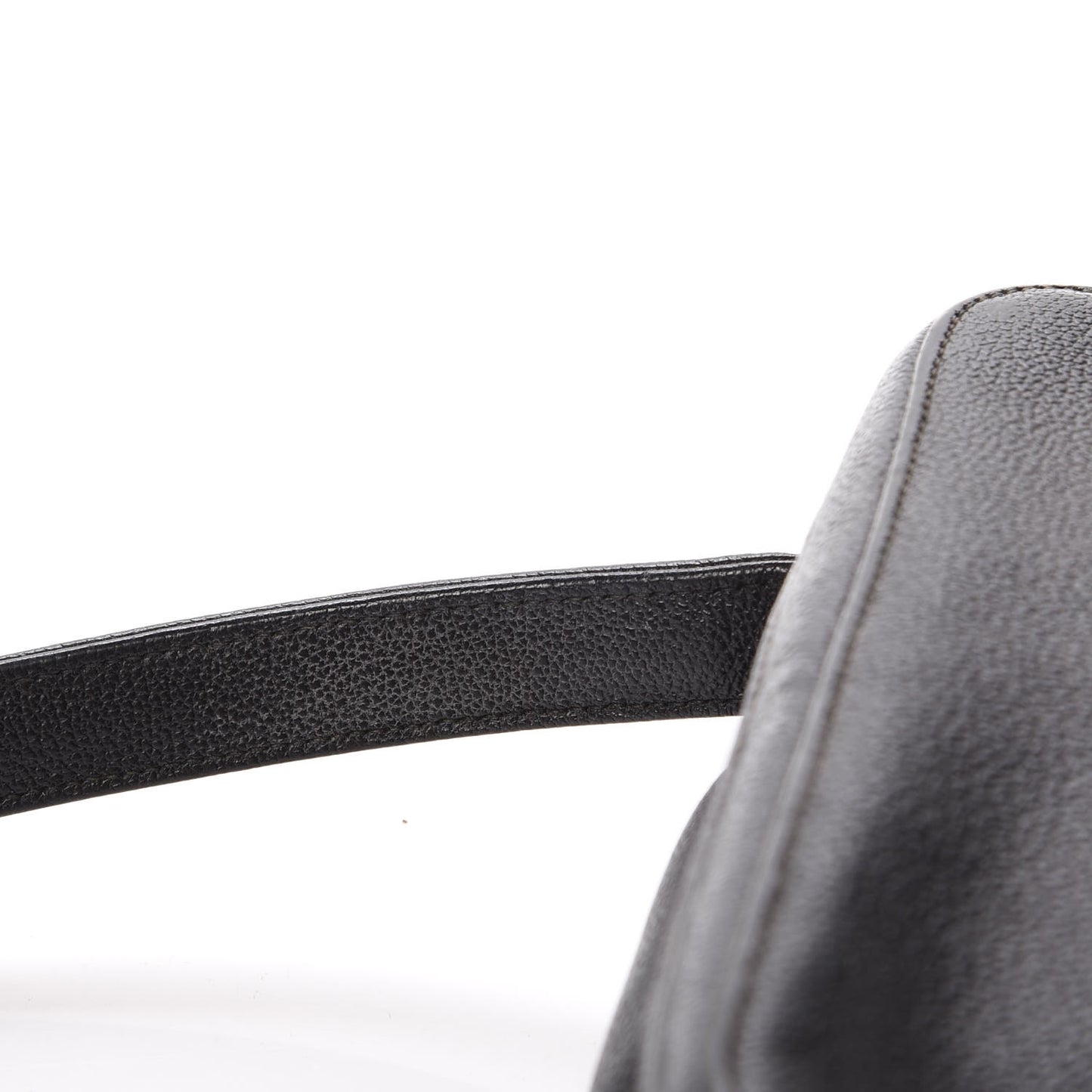 Calfskin CC Top Handle Bag Black