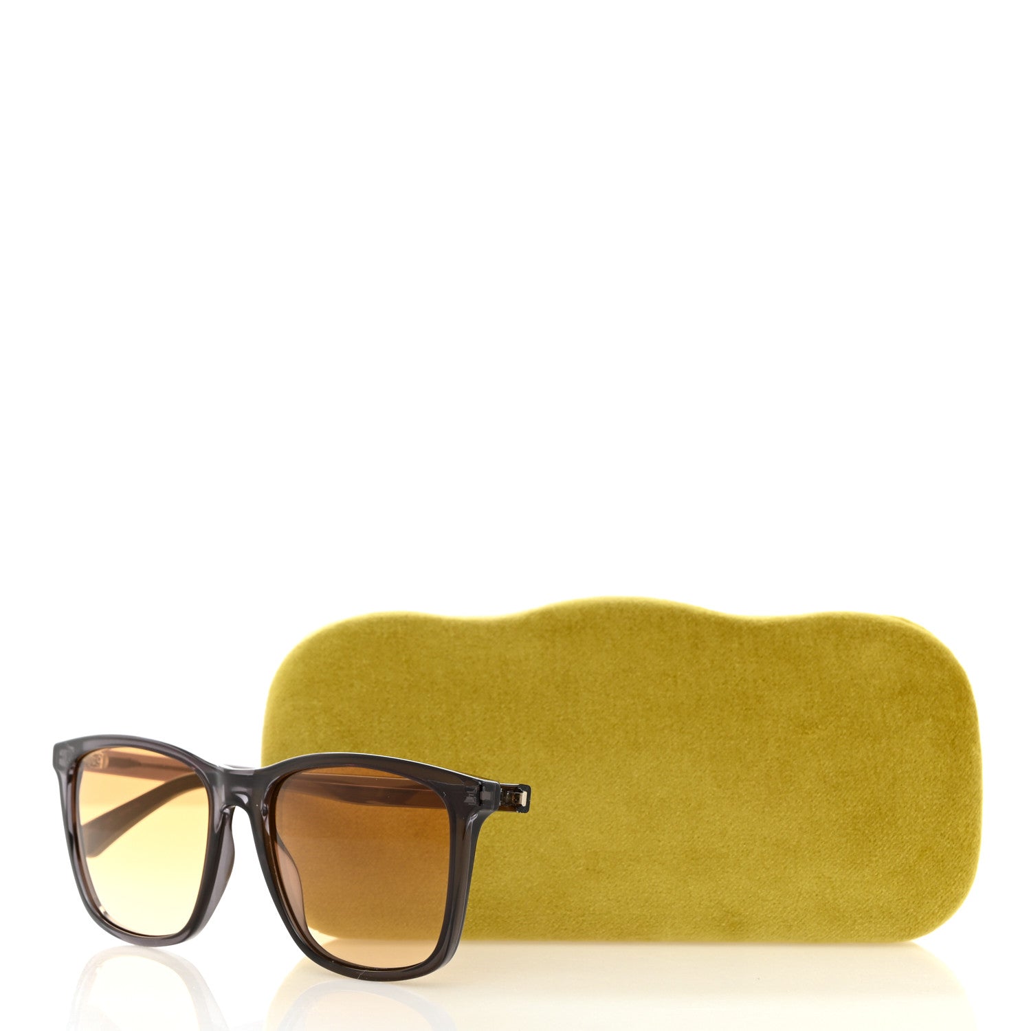 Gucci Acetate Square Frame Sunglasses GG0404S Brown 8 of 8