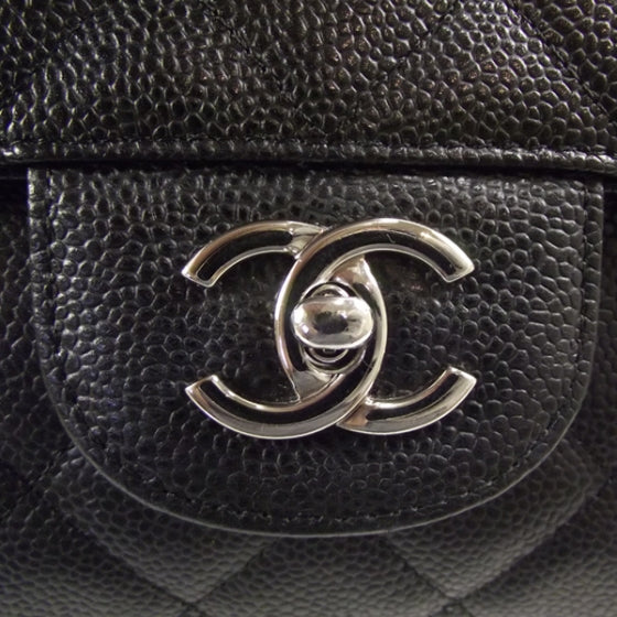 Chanel Caviar Maxi Flap Black 7 of 12