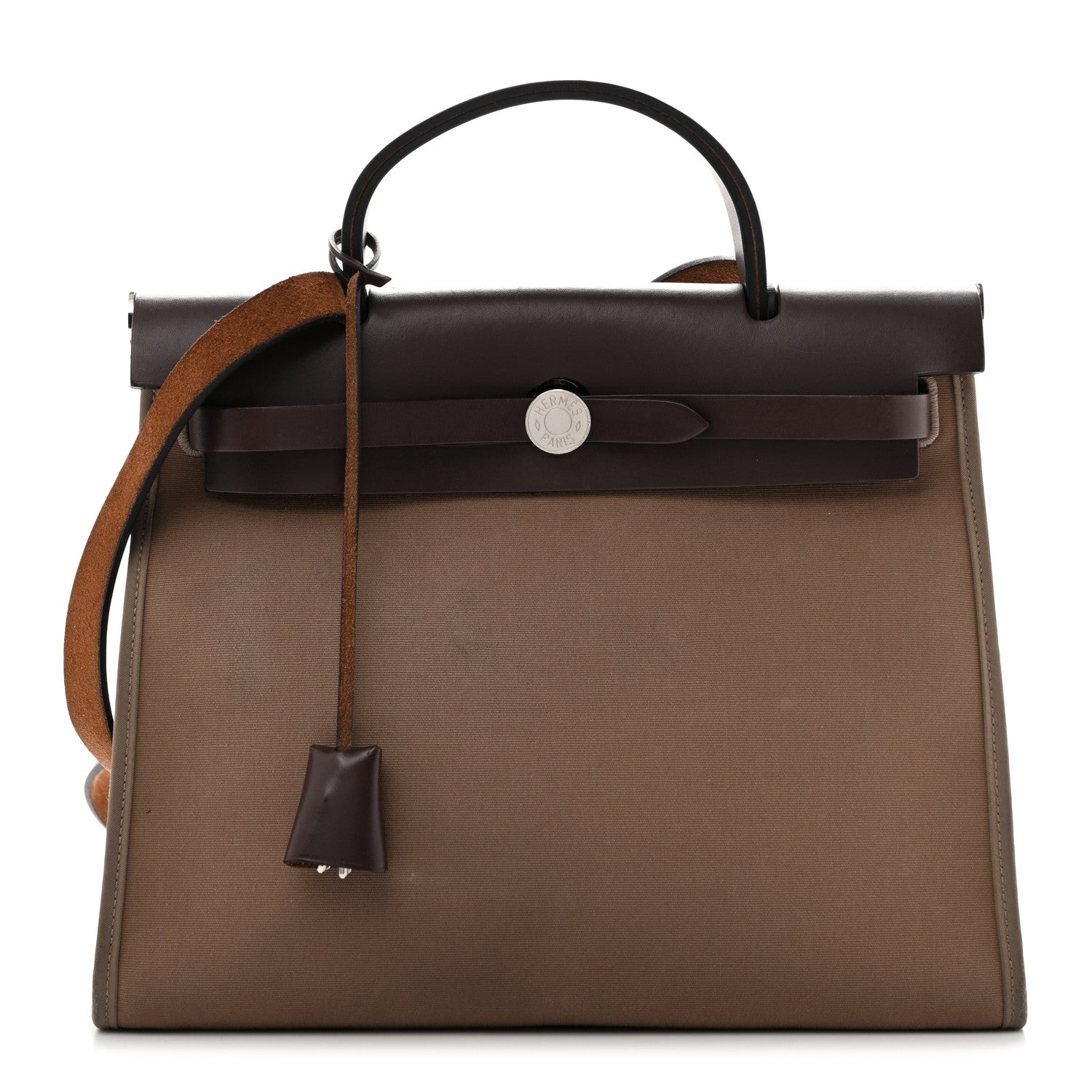 Hermes Vache Hunter Toile Herbag Zip 31 PM Etoupe Ebene 1 of 16