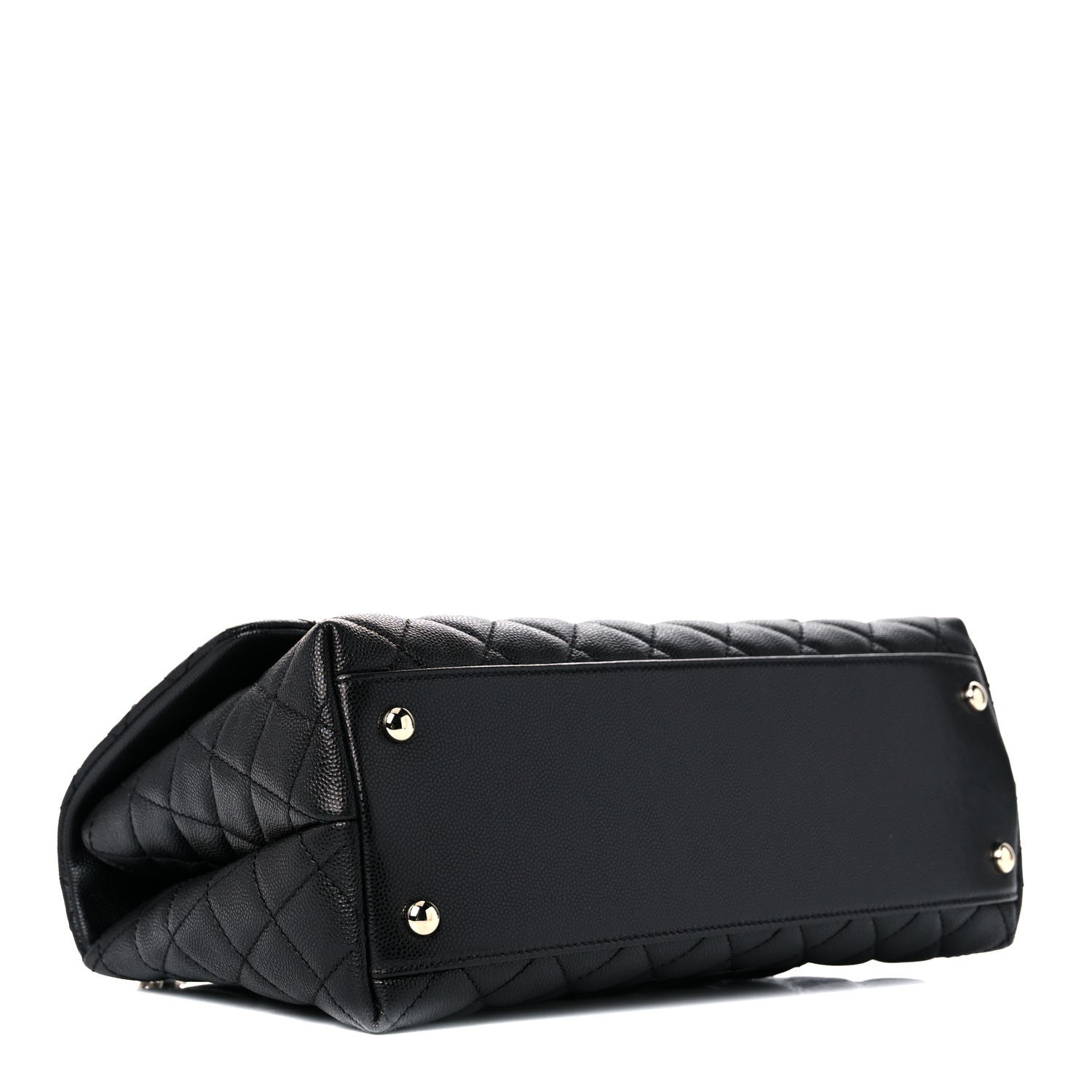Chanel Caviar Quilted Small Coco Handle Flap Black 4 of 10