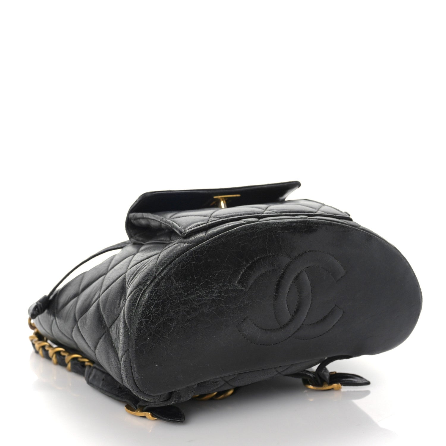 Chanel Lambskin Quilted Backpack Black 4 of 22