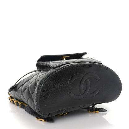 Chanel Lambskin Quilted Backpack Black 4 of 22