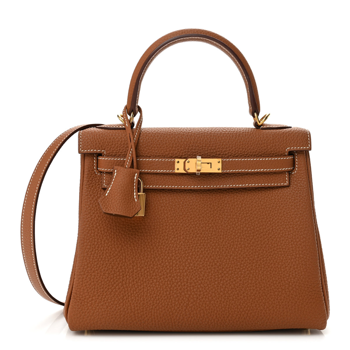 Hermes Togo Kelly Retourne 25 Gold 1 of 12