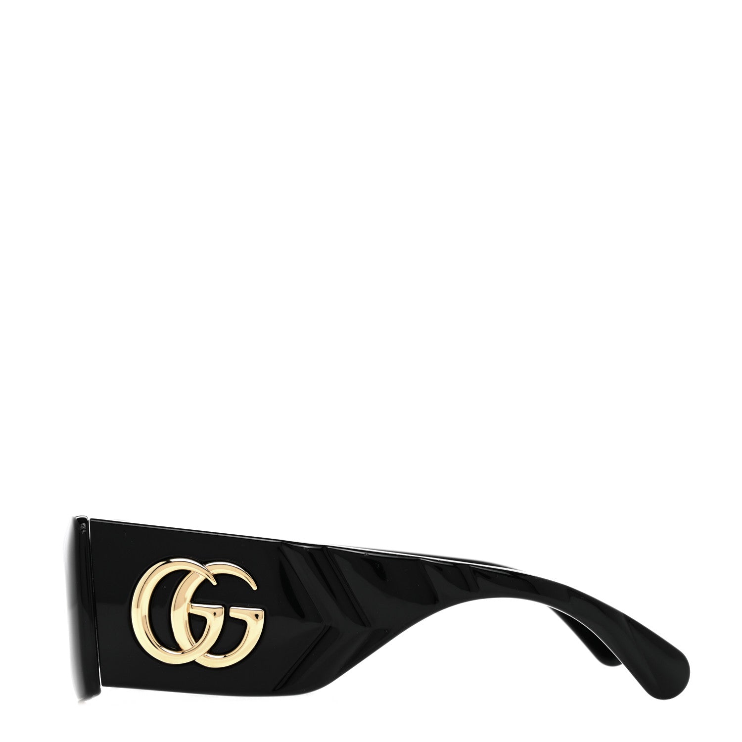 Gucci Oversized Rectangular Acetate Frame GG Marmont Logo Sunglasses GG0811S Black 3 of 7