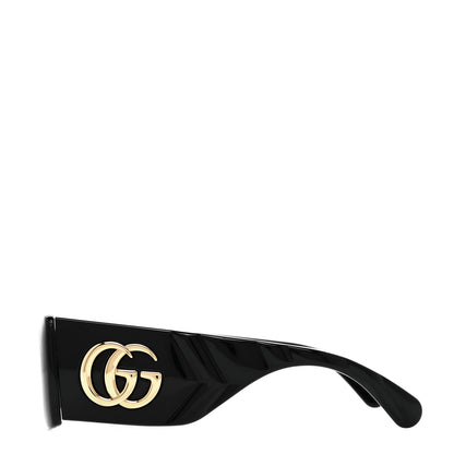 Gucci Oversized Rectangular Acetate Frame GG Marmont Logo Sunglasses GG0811S Black 3 of 7