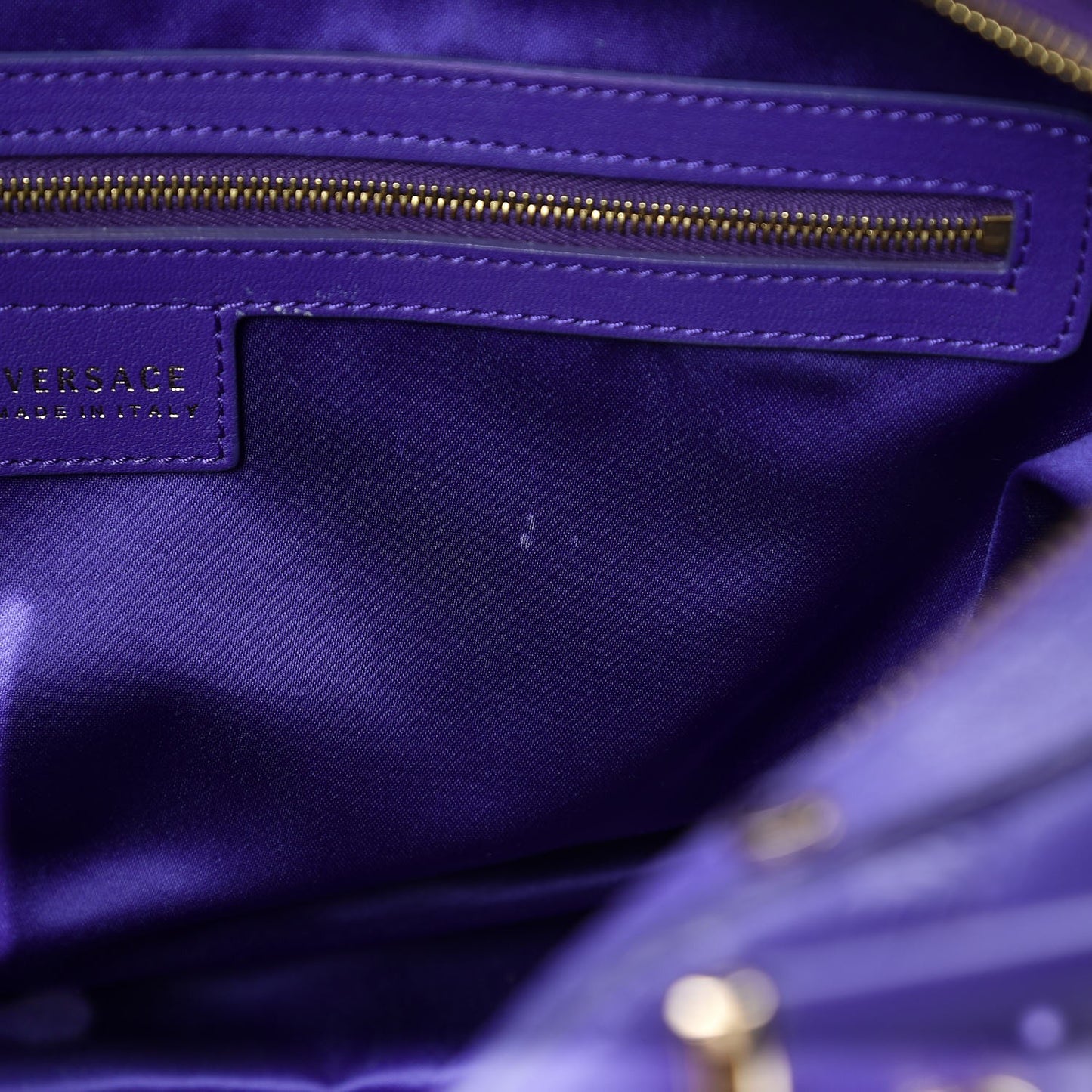 Calfskin Satchel Violet
