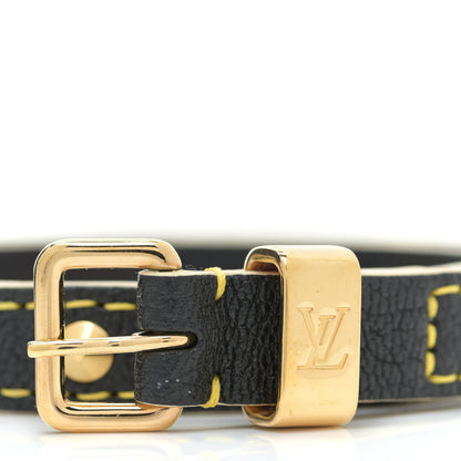 Louis Vuitton Suhali Double Tour Bracelet Black 4 of 7