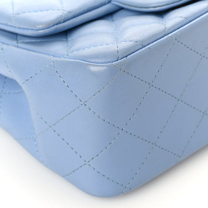 Chanel Lambskin Quilted Mini Square Flap Light Blue 8 of 9