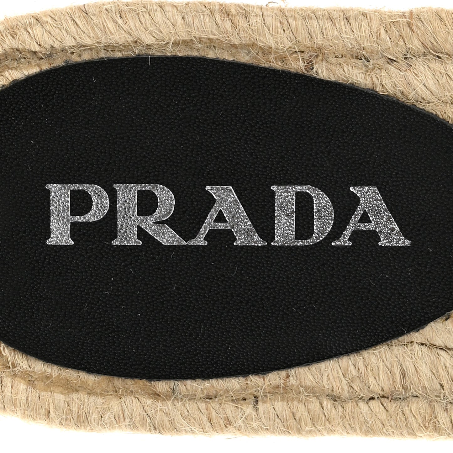 Canvas Gabardine Triangle Logo Espadrilles Sandals 37 Black