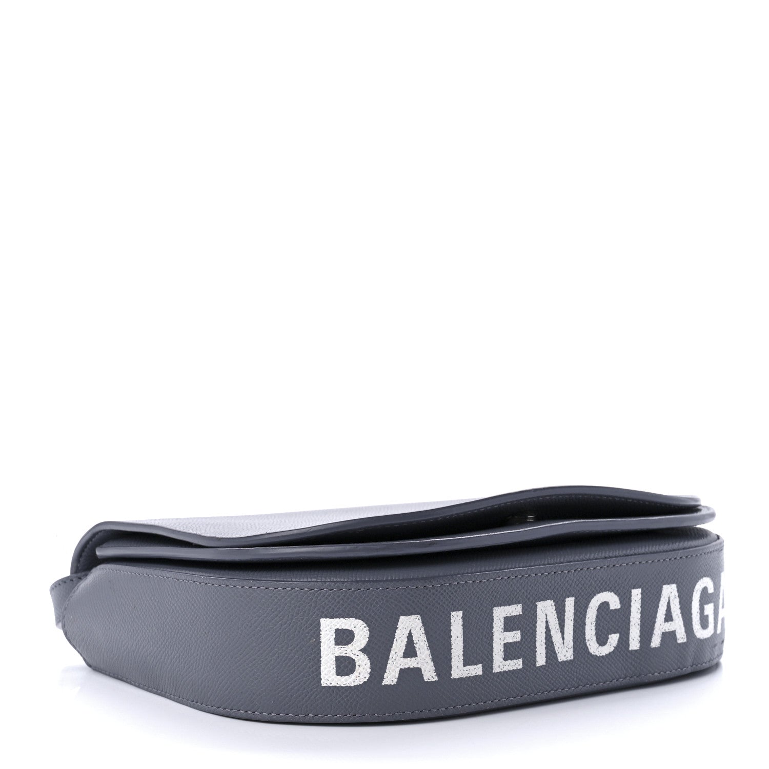 Balenciaga Grained Calfskin Logo S Ville Day Bag Gris Perle Fonce White 4 of 14