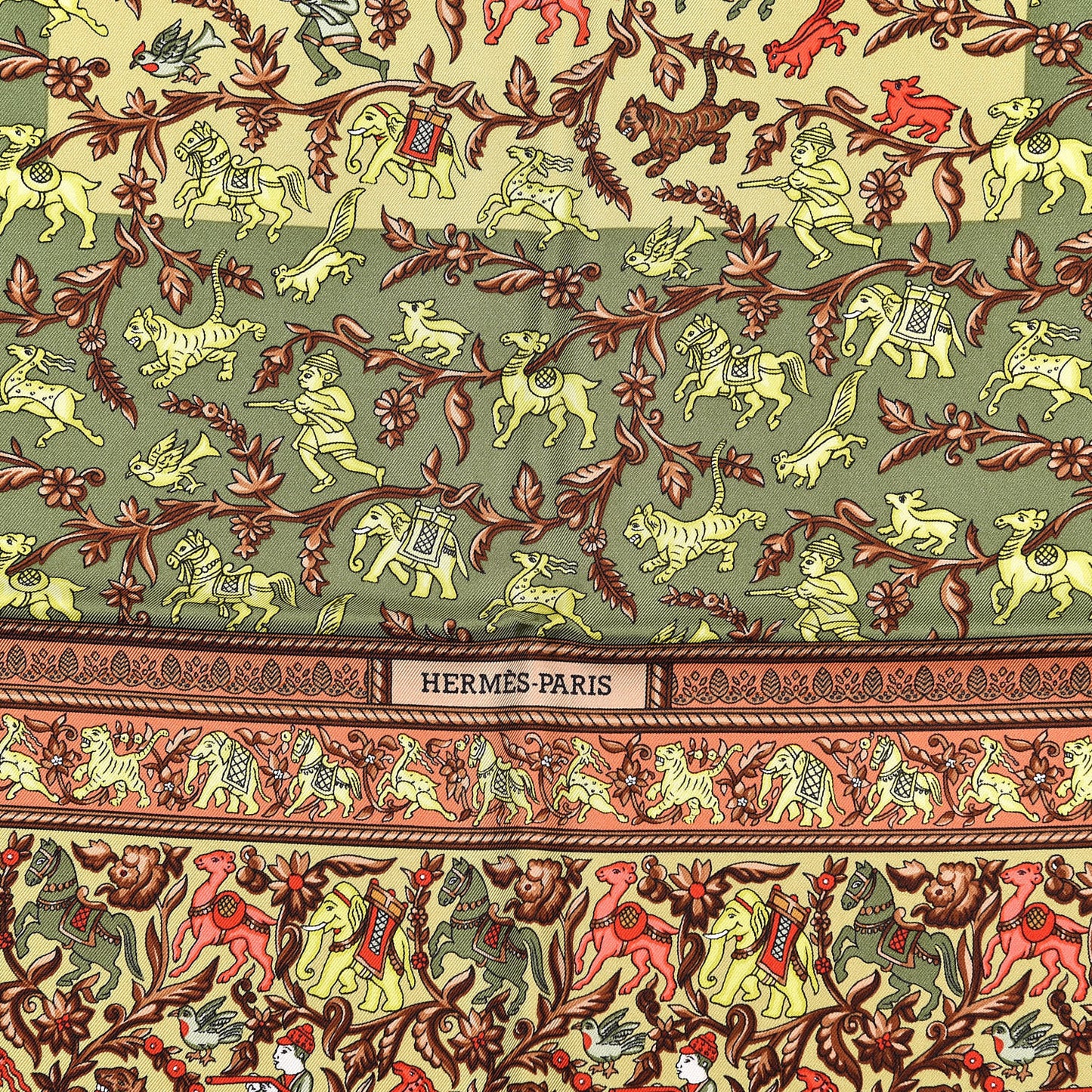 Silk Chasse En Inde Scarf 90