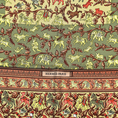 Hermes Silk Chasse En Inde Scarf 90 3 of 6