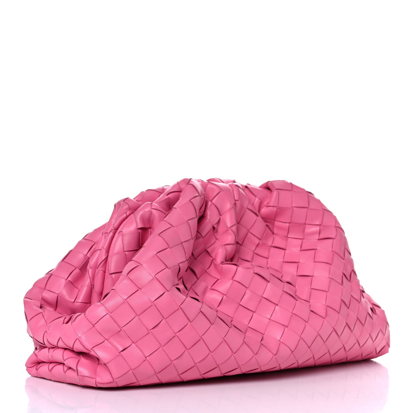 Nappa Maxi Intrecciato The Pouch Oversized Clutch Pink