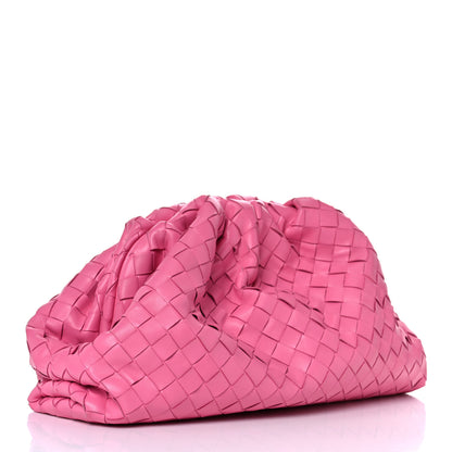 Bottega Veneta Nappa Maxi Intrecciato The Pouch Oversized Clutch Pink 3 of 14