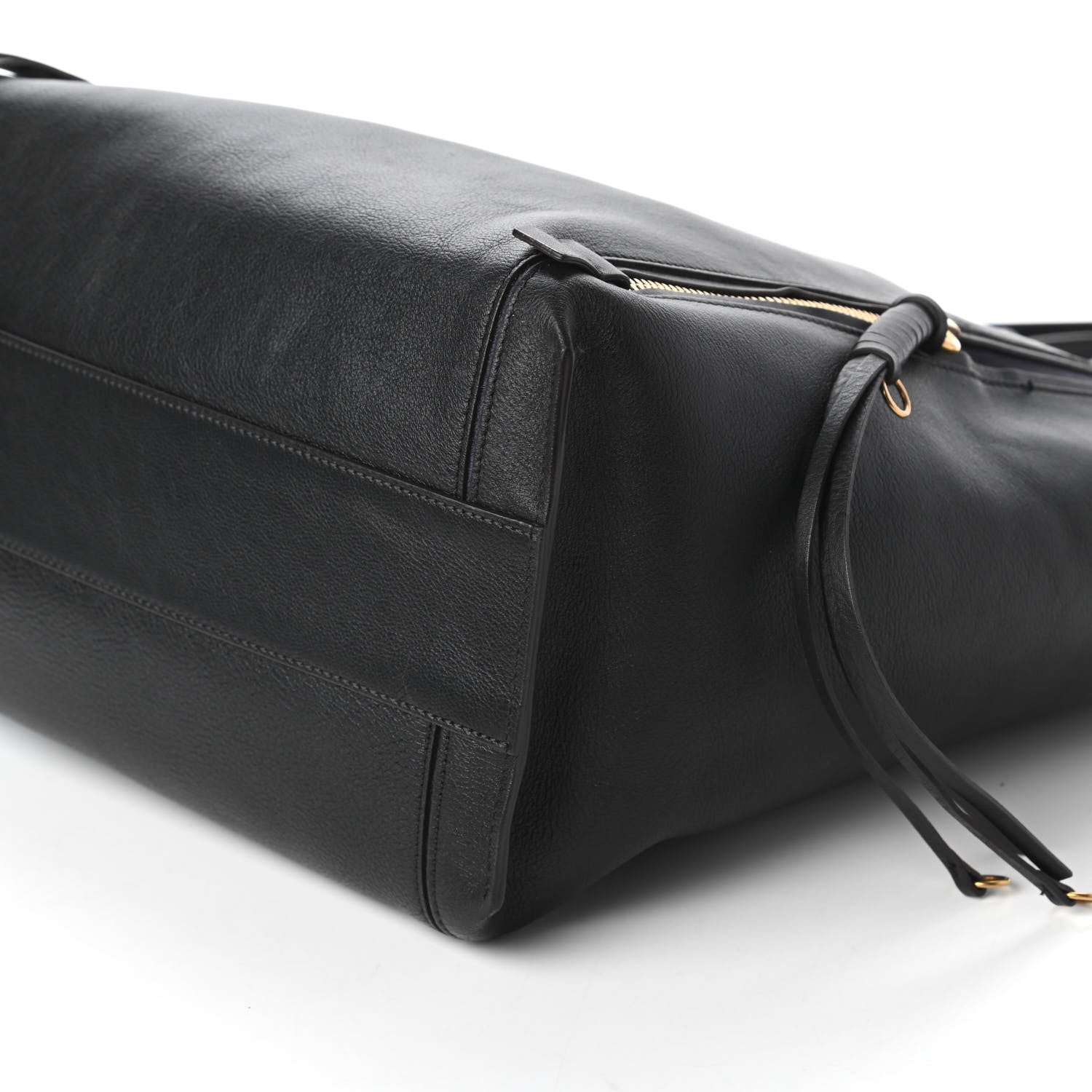 Chloe Smooth Calfskin Medium Milo Shopping Tote Black 7 of 11