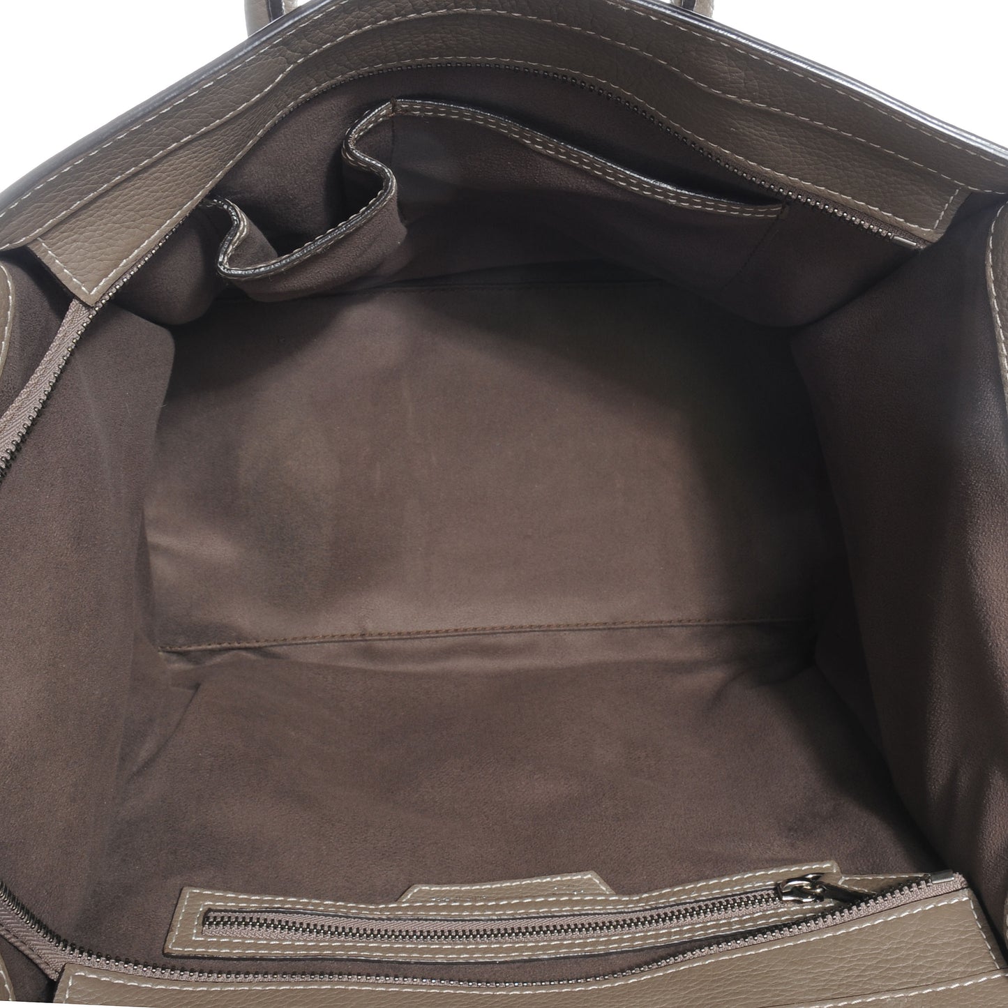 Drummed Calfskin Mini Luggage Bag Souris