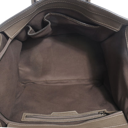Celine Drummed Calfskin Mini Luggage Bag Souris 5 of 7