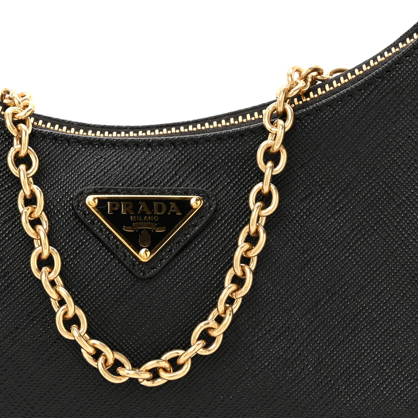 Saffiano Lux Re-Edition 2005 Shoulder Bag Black