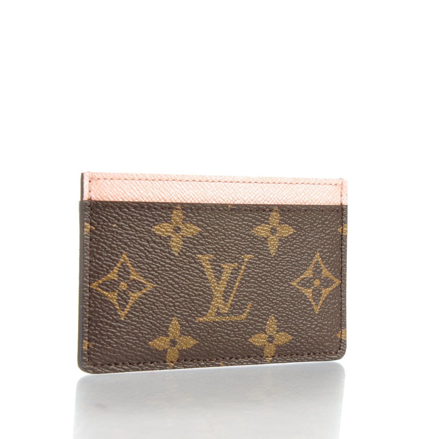 Monogram Card Holder Rose Nacre