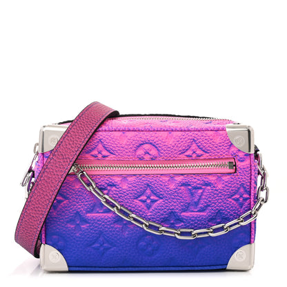 Louis Vuitton Taurillon Illusion Mini Soft Trunk Bleu Rose 1 of 10