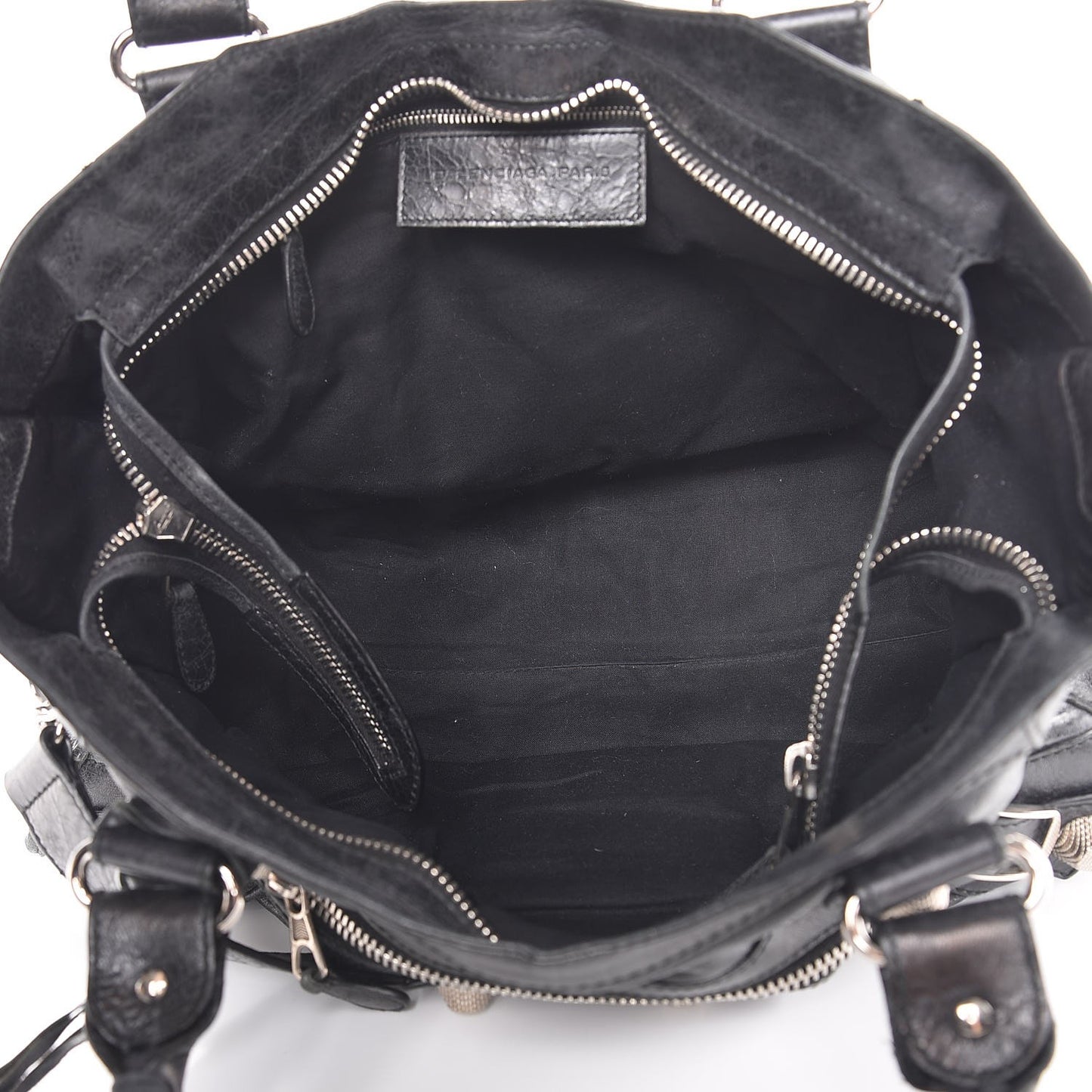Agneau Giant 21 Silver Hardware Part Time Black