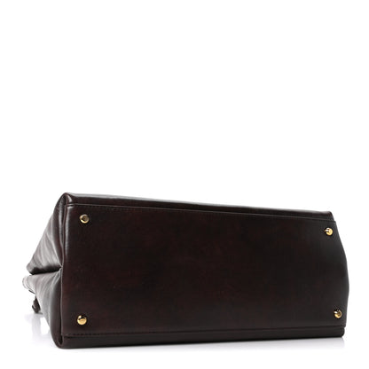 Bottega Veneta Silky Calfskin Medium Ciao Ciao Dark Mahogany 3 of 8