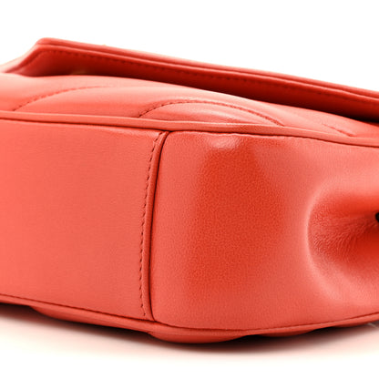 Saint Laurent Lambskin Chevron Quilted Small Loulou Bag Celosia 10 of 12