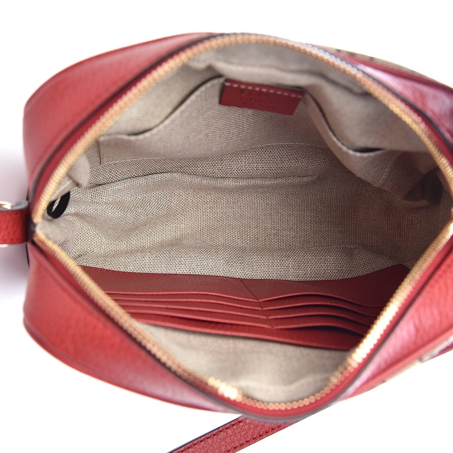 Gucci Monogram Mini Bree Messenger Bag Red 5 of 10