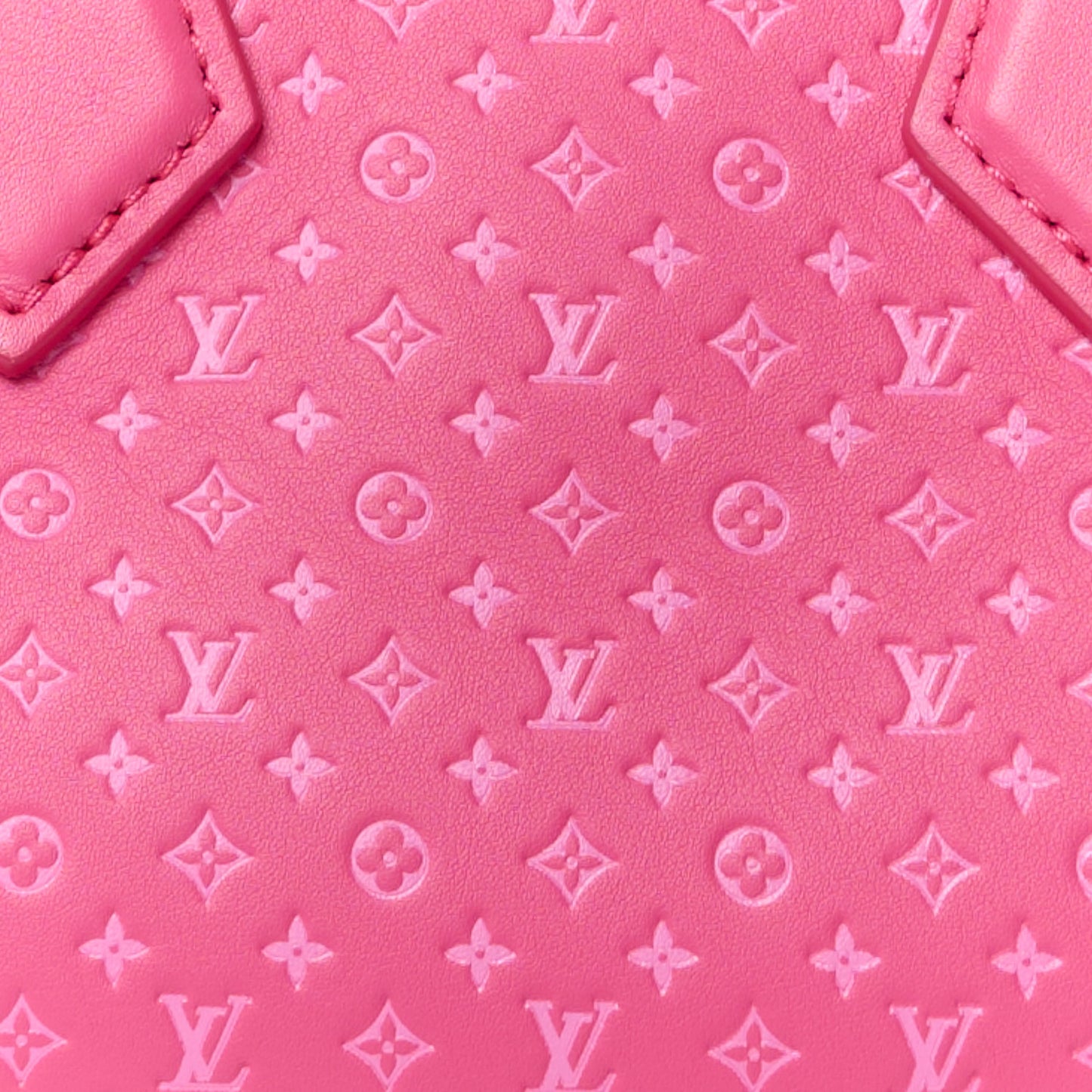 Calfskin Nanogram Embossed Speedy Bandouliere 20 Rose