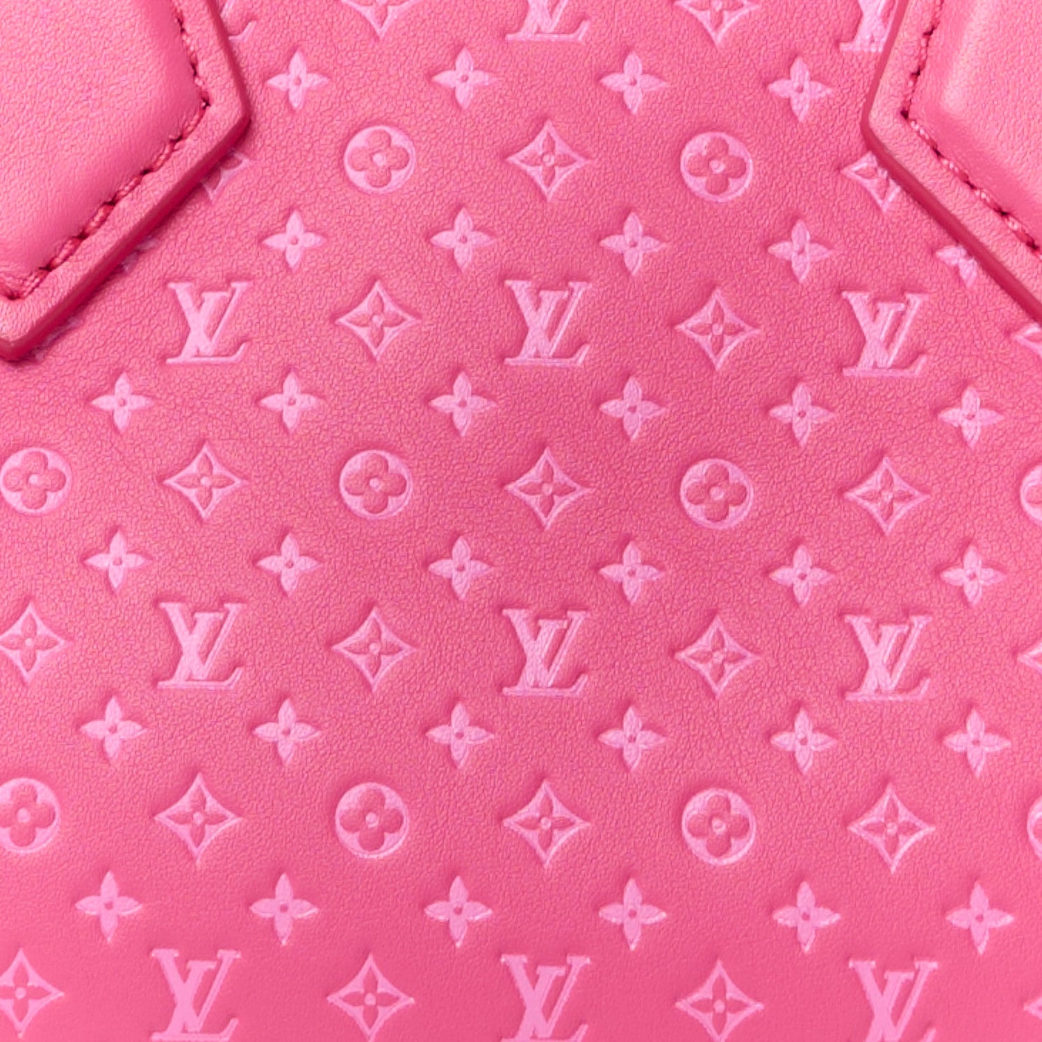 Louis Vuitton Calfskin Nanogram Embossed Speedy Bandouliere 20 Rose 9 of 12