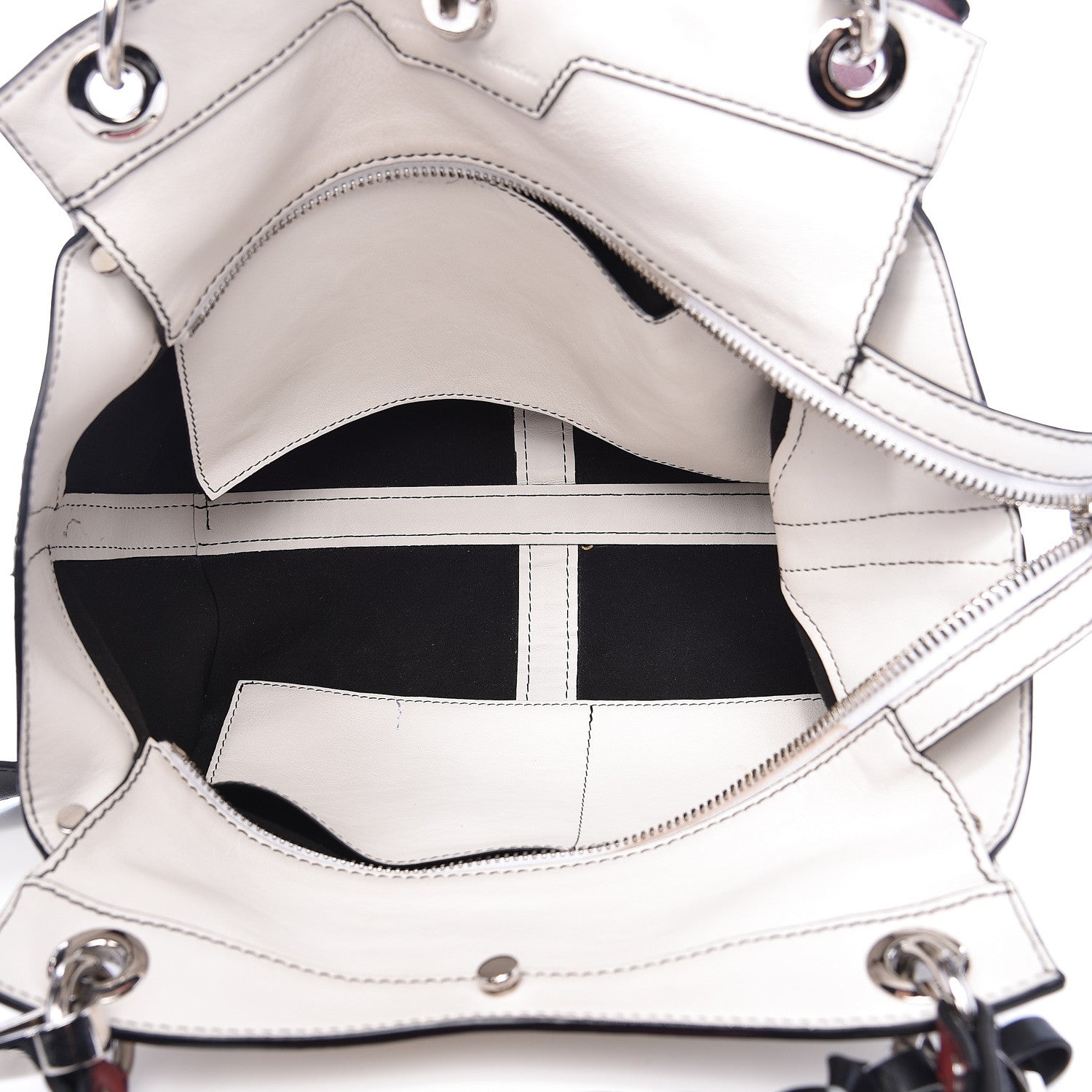 Proenza Schouler Calfskin Curl Satchel Optic White 5 of 12