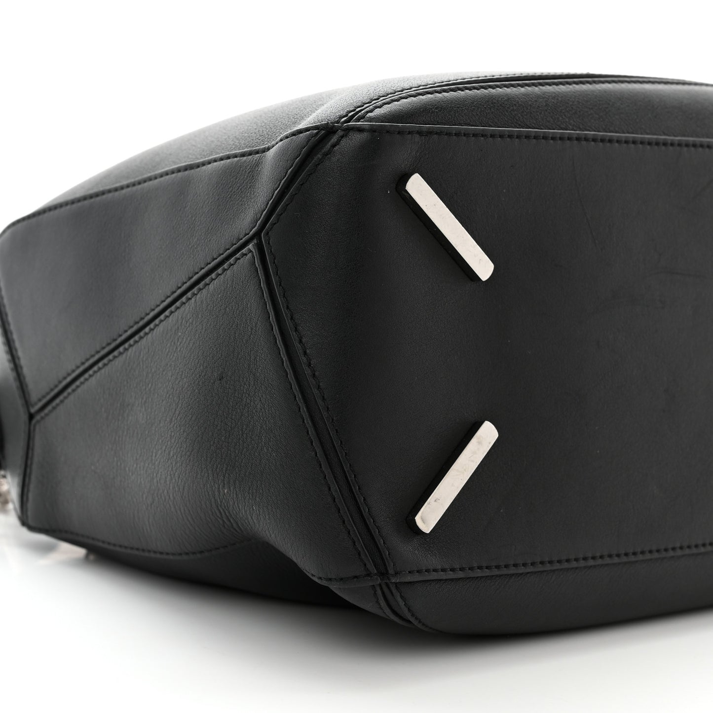 Calfskin Medium Puzzle Bag Black
