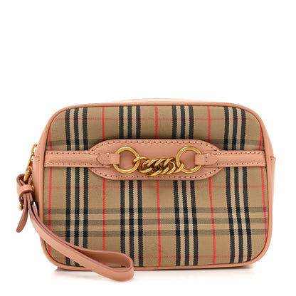 Burberry Smooth Calfskin 1983 Knight Check Link Bum Bag Pale Orchid 1 of 11