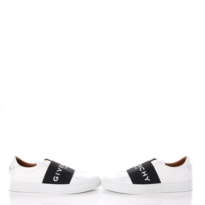 Givenchy Calfskin Band Logo Mens Urban Street Sneakers 41 White Black 6 of 12