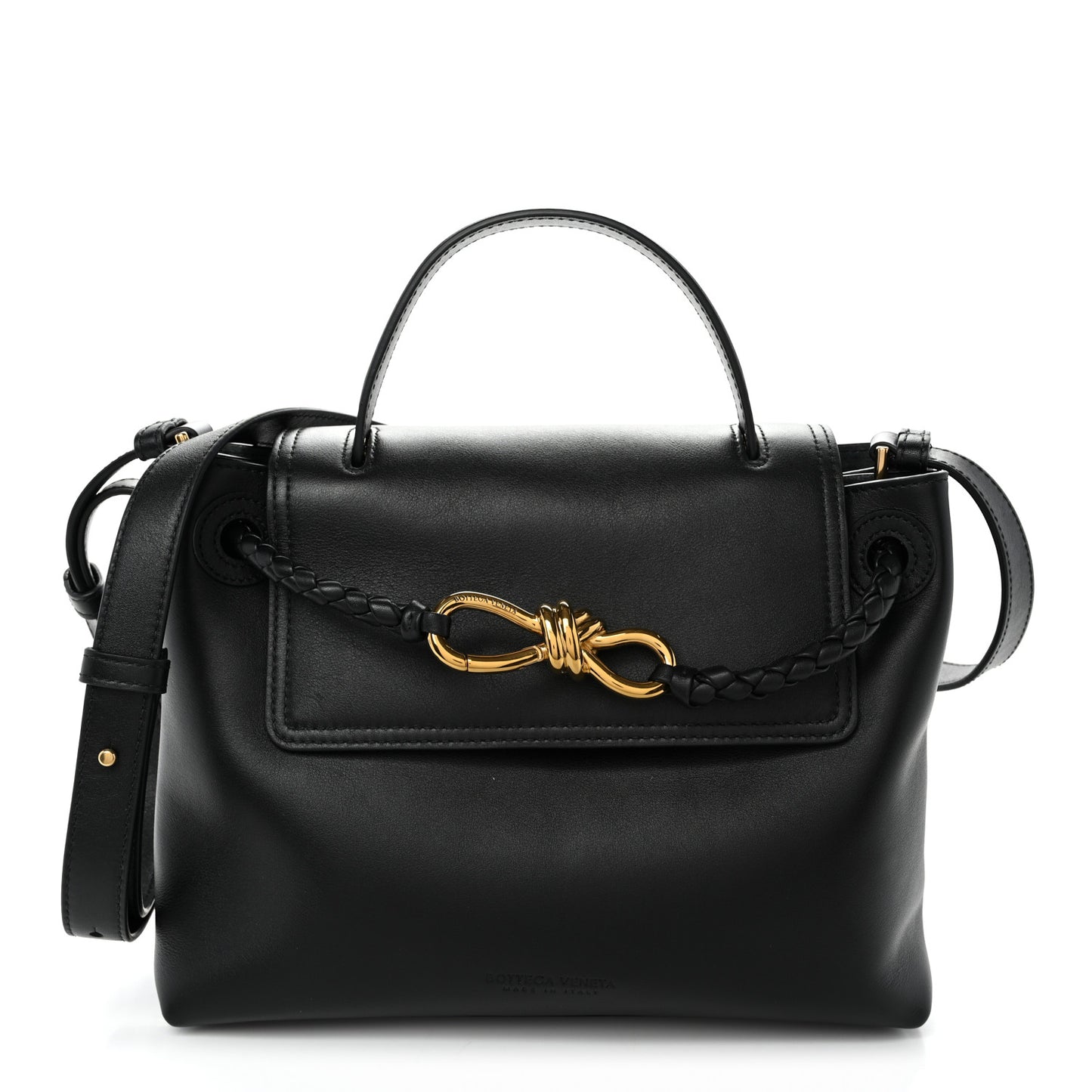 Silky Calfskin Small Ciao Ciao Black