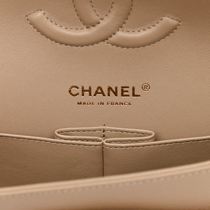 Chanel Caviar Quilted Medium Double Flap Beige 5 of 10