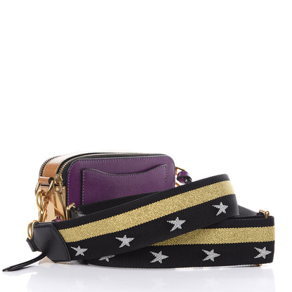 Marc Jacobs Saffino Small Snapshot Camera Bag Purple Gold 3 of 10