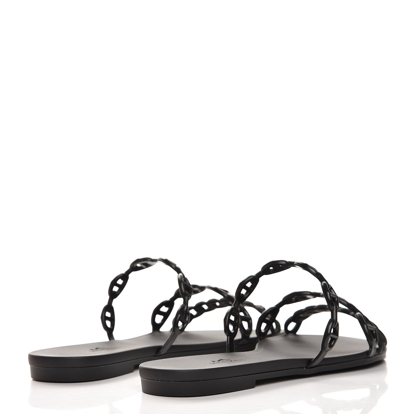 Rubber Chaine d'Ancre Rivage Sandals 36 Black
