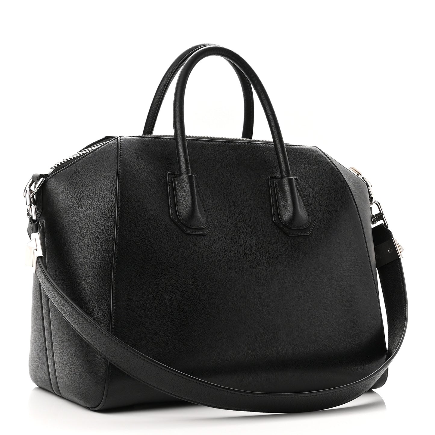Sugar Goatskin Medium Antigona Black