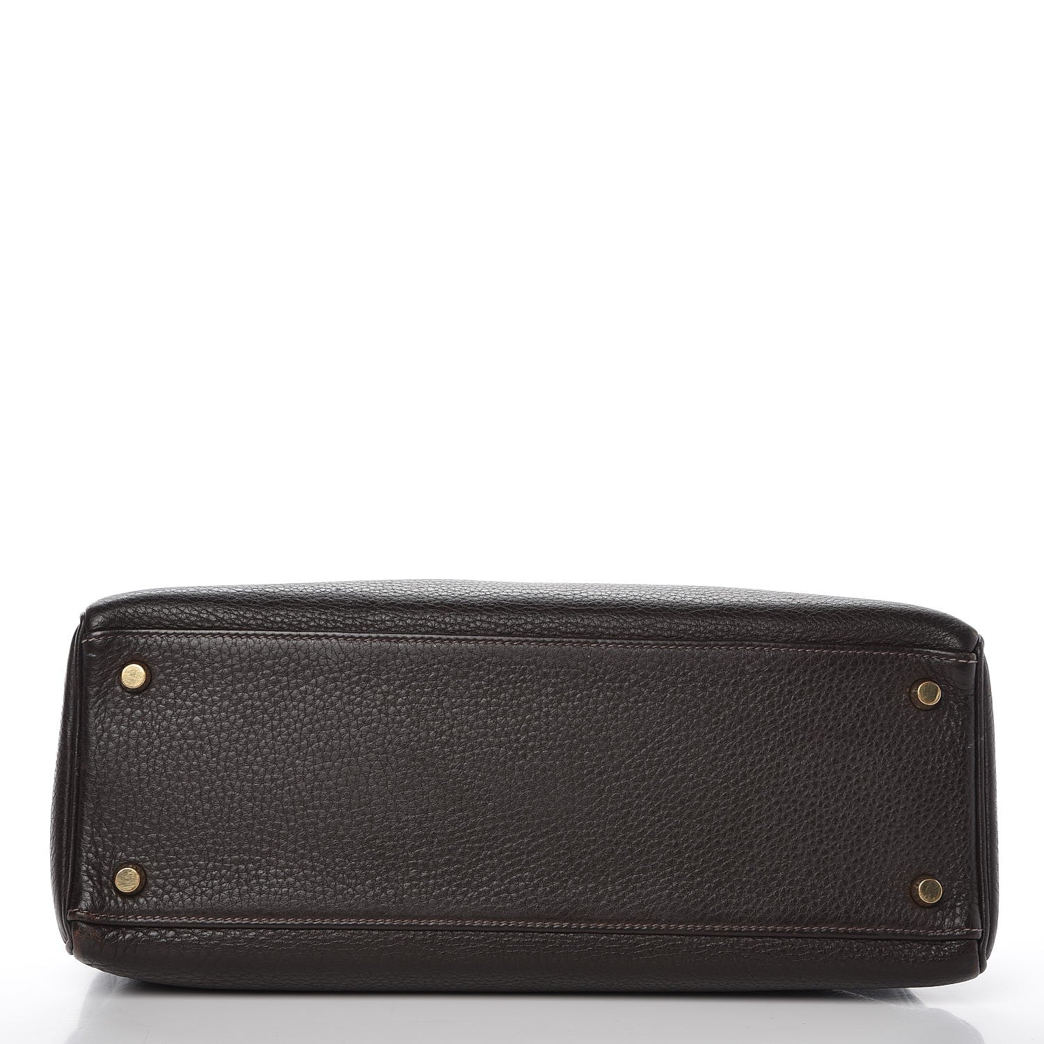 Hermes Taurillon Clemence Kelly Retourne 32 Chocolate 7 of 41