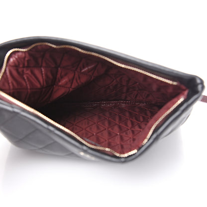 Chanel Lambskin Quilted CC Beauty Clutch Black 4 of 10