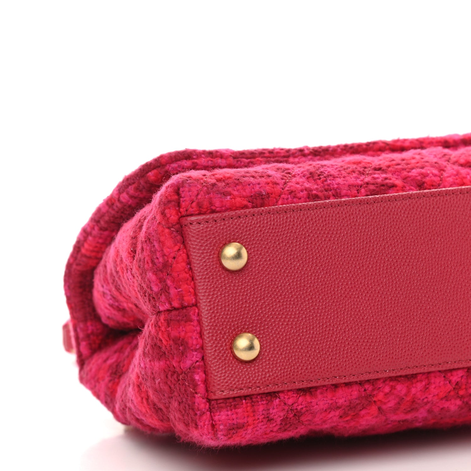 Chanel Tweed Mini Coco Handle Flap Fuchsia 9 of 13